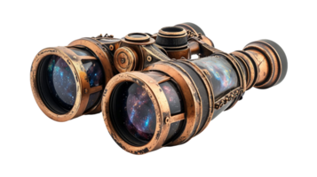 Nebula Binoculars, on the transparent background. Format png