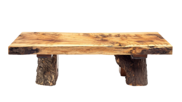 Rustic Maple Coffee Table On Transparent Background png