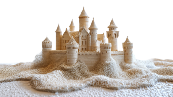 Seafloor Sandcastle, on the transparent background. Format png