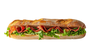 Submarine Sandwich, on the transparent background. Format png