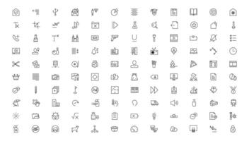 thin line icons set. Thin line simple outline icons, Pixel Perfect icons vector