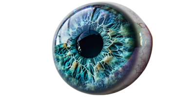 Cyclops Eye lens, on transparent background. Format png