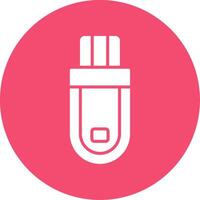 Flash Drive Multi Color Circle Icon vector