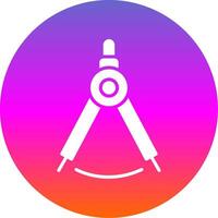 Dividers Glyph Gradient Circle Icon Design vector