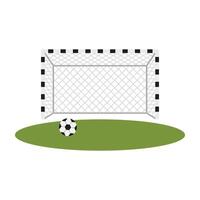 fútbol íconos con árbitros objetos, meta, trofeo, pelota, botas. fútbol apoyo equipo y ventilador elementos ilustración. vector