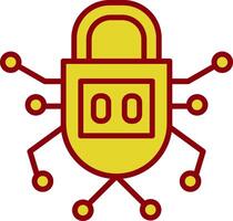 Security Vintage Icon Design vector