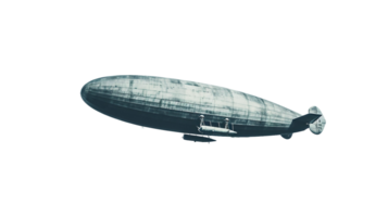 Zeppelin Sky Observatory Image, on the transparent background. Format png