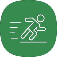 Jogging Line Curve Icon Design vector