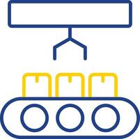 Industry Line Two Colour Icon Design vector