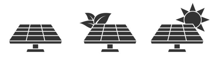 solar panel icono. ilustración. vector