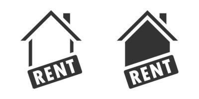 Rent house icon. illustration. vector