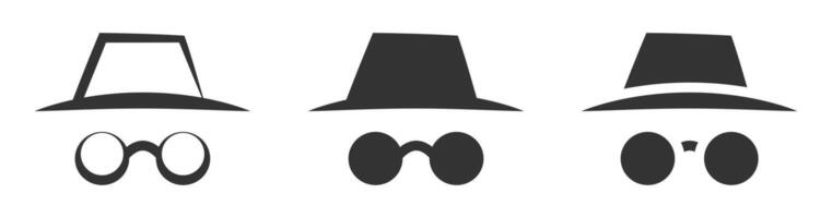 Incognito mode icon. illustration. vector