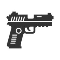 pistola icono aislado en un blanco antecedentes. ilustración. vector