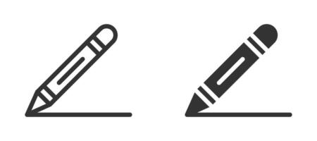 Pencil icon isolated on a white background. illustration. vector