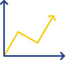 Line Two Colour Multi Circle Chart Line Two Colour Icon Design vector