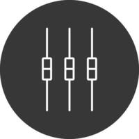 Box Plot Line Inverted Icon Design vector