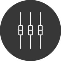 Box Plot Line Inverted Icon Design vector