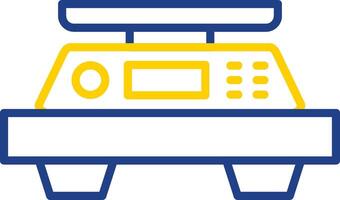 Scales Line Two Colour Icon Design vector