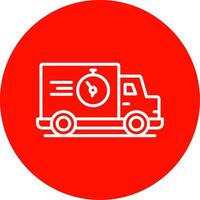 Fast Delivery Multi Color Circle Icon vector