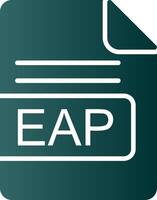 EAP File Format Glyph Gradient Icon vector