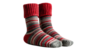 Stylish Thermal Socks Display On Transparent Background png