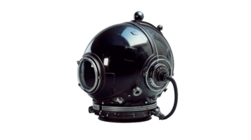 Steam-Driven Space Helmet, on the transparent background. Format png