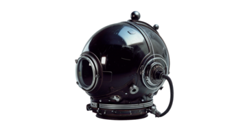 Steam-Driven Space Helmet, on the transparent background. Format png