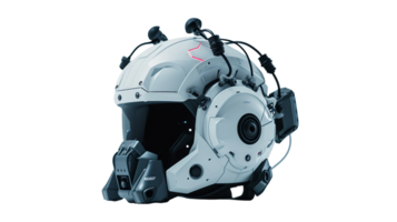Visualizing the Neural Interface Helmet, on the transparent background. Format png