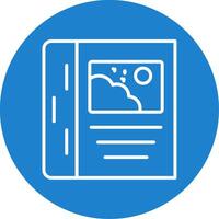 Book Multi Color Circle Icon vector