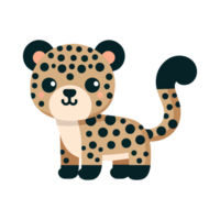 cute icon character leopard png