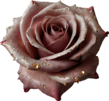 Magical Stardust Rose of enchantment, clipart for decoration. Ai-Generated. png