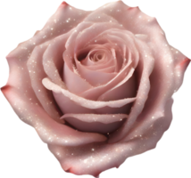 Magical Stardust Rose of enchantment, clipart for decoration. Ai-Generated. png