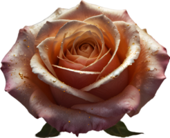 Magical Stardust Rose of enchantment, clipart for decoration. Ai-Generated. png