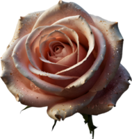 Magical Stardust Rose of enchantment, clipart for decoration. Ai-Generated. png