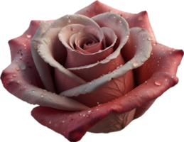 Magical Stardust Rose of enchantment, clipart for decoration. Ai-Generated. png