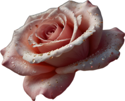 mágico polvo de estrellas Rosa de encantamiento, clipart para decoración. ai-generado. png