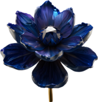 verzaubert bunt Saphir Blüte, Clip Art zum Dekoration. KI-generiert. png