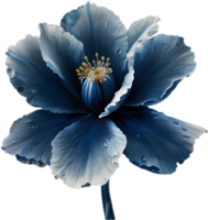 förtrollade färgrik safir blomma, ClipArt för dekoration. ai-genererad. png