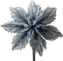 Enchanted frost flower, clipart for decoration. Ai-Generated. png