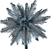 Enchanted frost flower, clipart for decoration. Ai-Generated. png