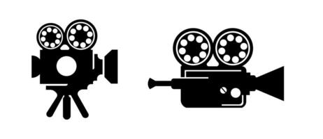 camera icons. Cinematography professional tool icon set. vector