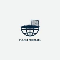 planeta fútbol americano logo vector