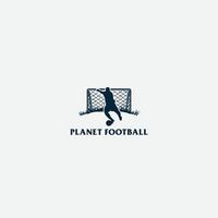 planeta fútbol americano logo vector