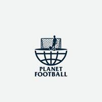 planet football logo vector