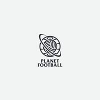 planeta fútbol americano logo vector
