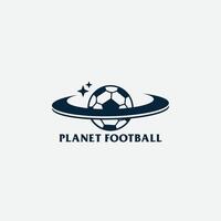 planeta fútbol americano logo vector