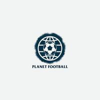 planeta fútbol americano logo vector