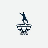 planet football logo vector
