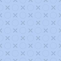 Seamless x cross and circles pattern. Simple subtle modern background texture. Print on fabric, surface, package or wrapping paper. vector