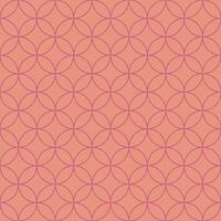 Seamless geometric pattern with overlapping circles. Simple classic retro background for printing on fabric, packaging, wrapping paper, web design etc vector